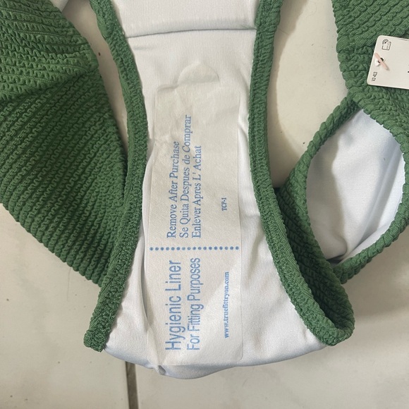 💚NWT Victoria’s Secret Bikini Bottom Green High Waisted Cheeky - Picture 4 of 5